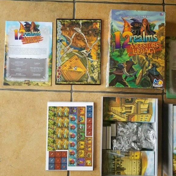 12 Realms IGNAZIO CORRAO  & ANCESTORS LEGACY strategic multi-player Boardgames - Picture 6 of 8